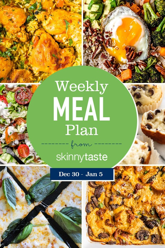 Skinnytaste Meal Plan (December 30-January 5)