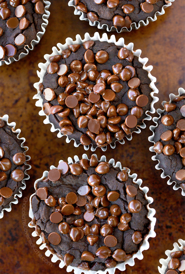 Flourless Chocolate Blender Muffins