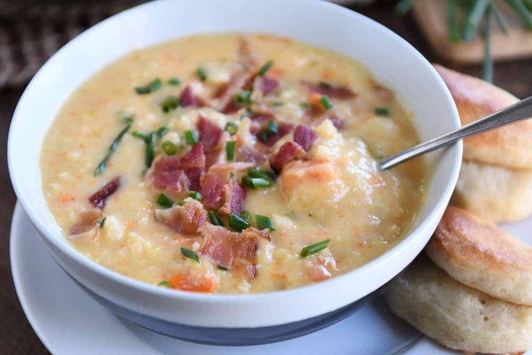 Loaded Cheesy Cauliflower Soup | Mel’s Kitchen Cafe