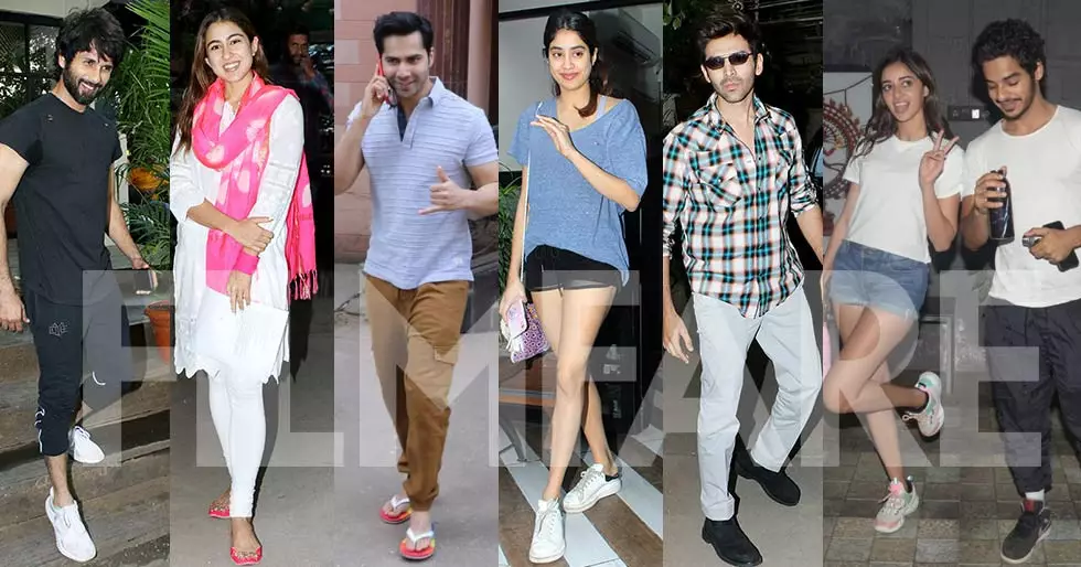 Shahid Kapoor, Ishaan Khatter, Janhvi Kapoor snapped out and about in the city