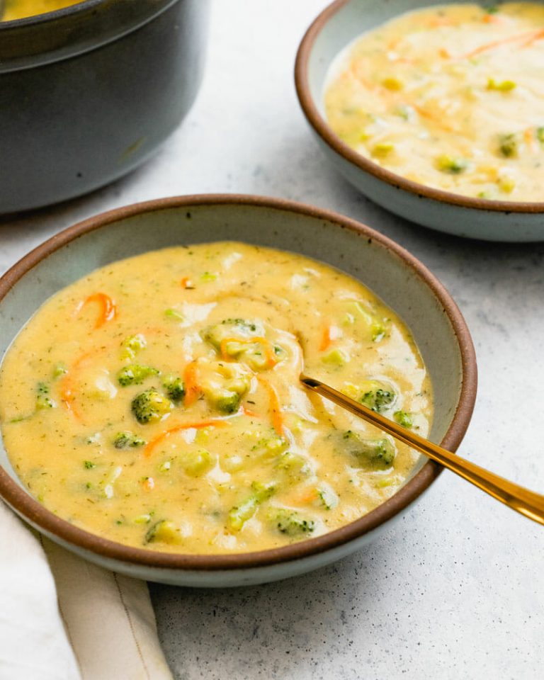 Creamy Broccoli Potato Soup – A Couple Cooks