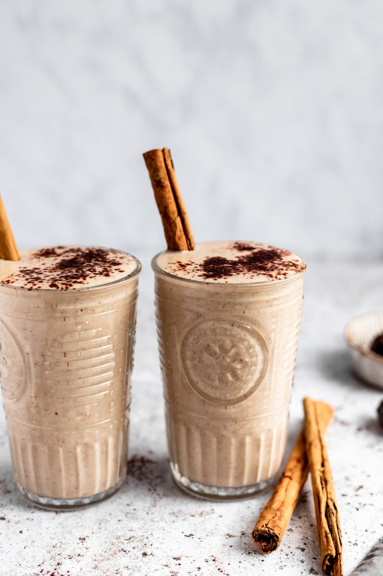 Snickerdoodle Tahini Date Smoothie | Ambitious Kitchen