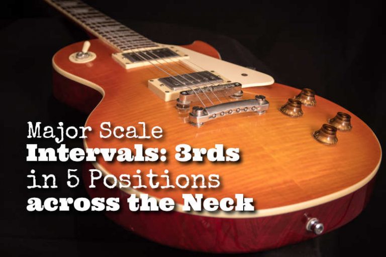 3rds Intervals over 5 Major Scale Shapes/Positions