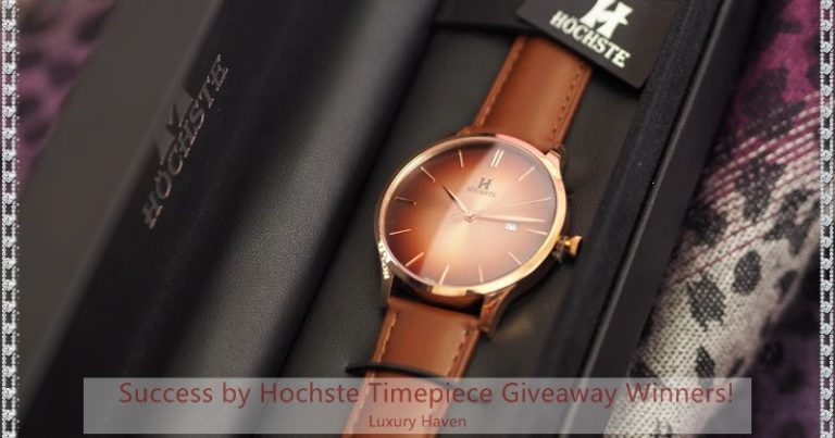 Success by Hochste Timepiece Giveaway Winners at Luxury Haven!