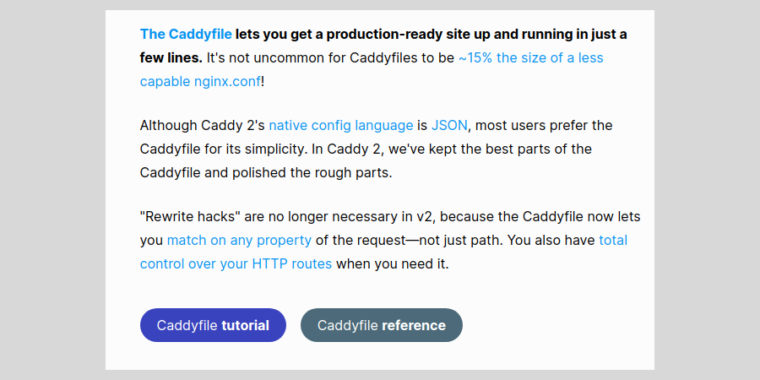 Caddy offers TLS, HTTPS, and more in one dependency-free Go Web server