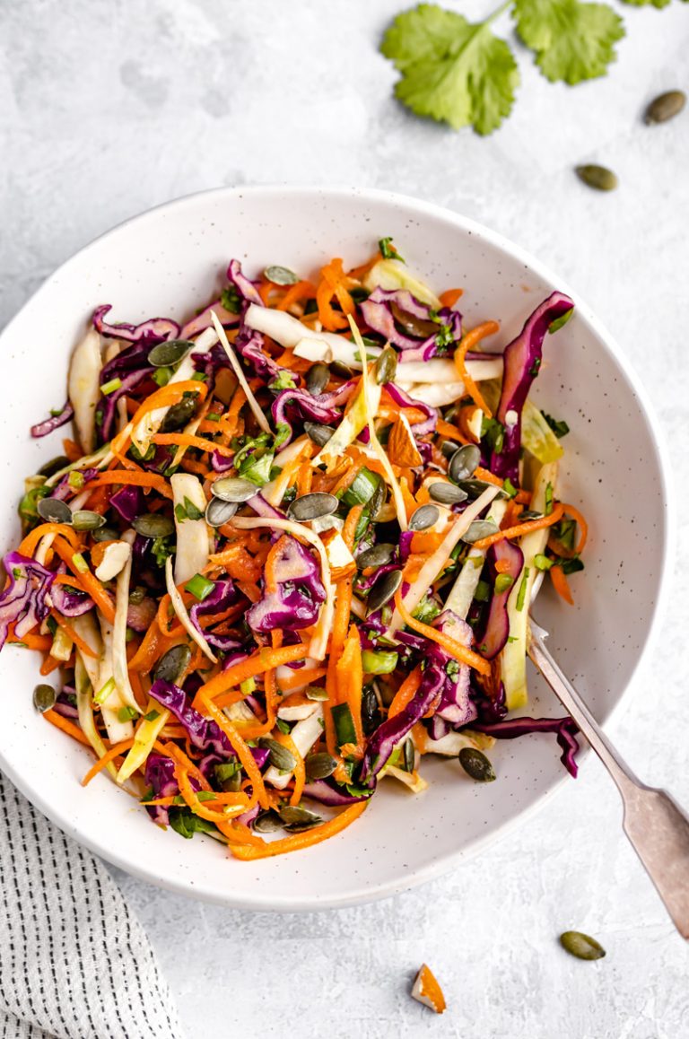 Best Healthy Coleslaw Ever (no mayo!)