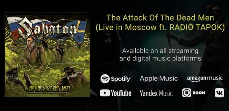 New Sabaton musical collaboration with RADIO TAPOK out now