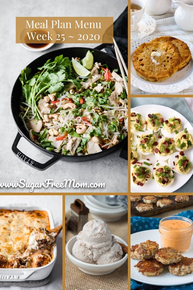 Low-Carb Keto Meal Plan Menu Week 25