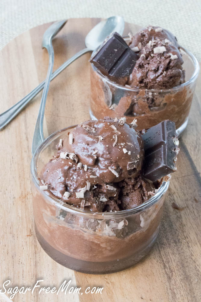 Sugar Free Chocolate Sorbet {Vegan, Low Carb}