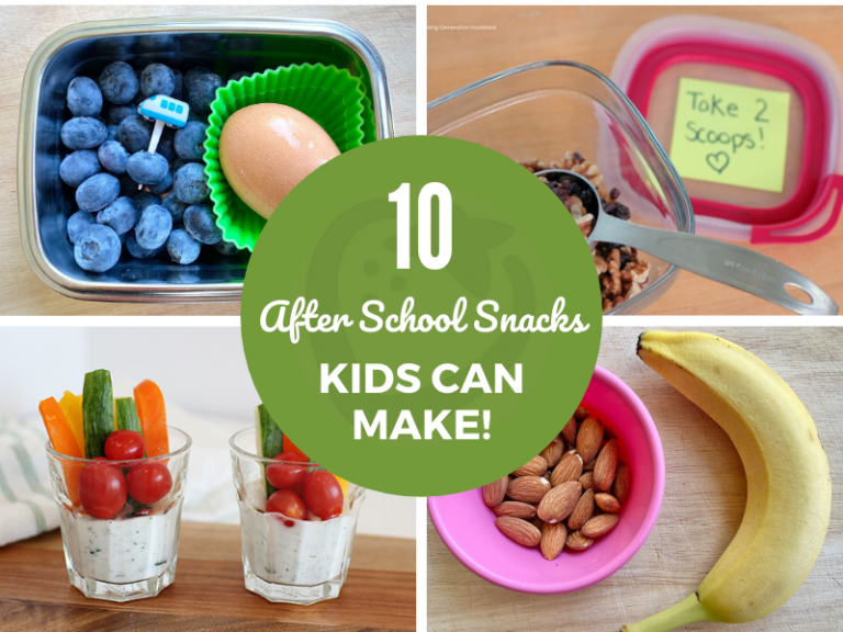 10 Healthy After School Snacks Kids Can Make Themselves!