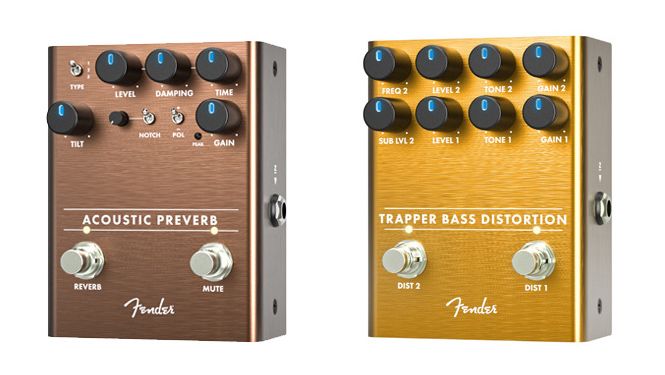 Fender targets acoustic and bass players with Acoustic Preverb and Trapper Bass Distortion pedals