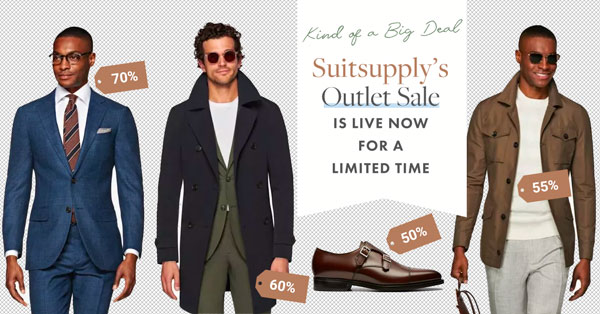 First Dibs: Suitsupply Outlet Sale Now Live for a Limited Time – Fits, Outerwear, Sweaters, Shoes