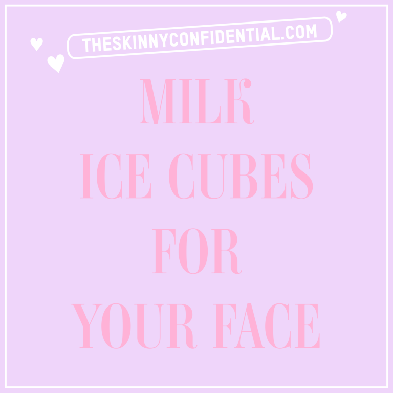 Milk Ice Cubes For Your Face