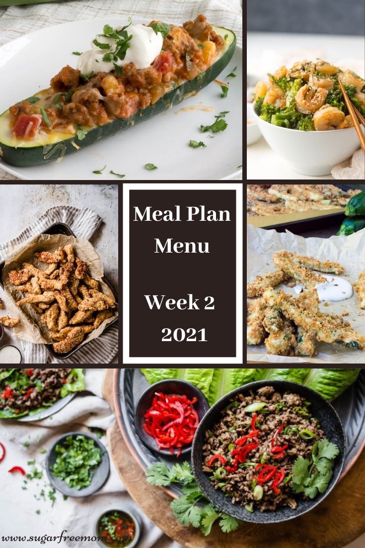 Low-Carb Keto Meal Plan Menu Week 2