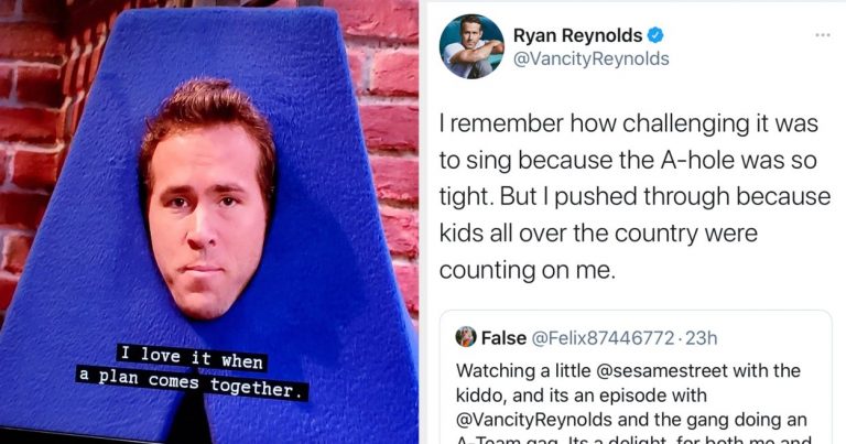 Ryan Reynolds Was On Sesame Street And Had A NSFW Tweet About It