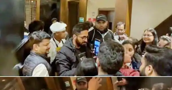 Ayushmann Khurrana gets mobbed while having dinner after his shoot; his response will SHOCK you – view pics