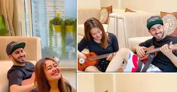 Indian Idol 12 judge Neha Kakkar and husband Rohanpreet Singh enjoy their jamming session amidst lockdown- view pics