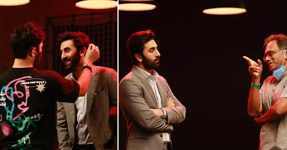 Photographs: Ranbir Kapoor Shoots For An Ad For An OTT Platform