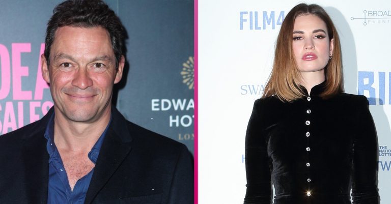 What happened with Dominic West and Lily James?