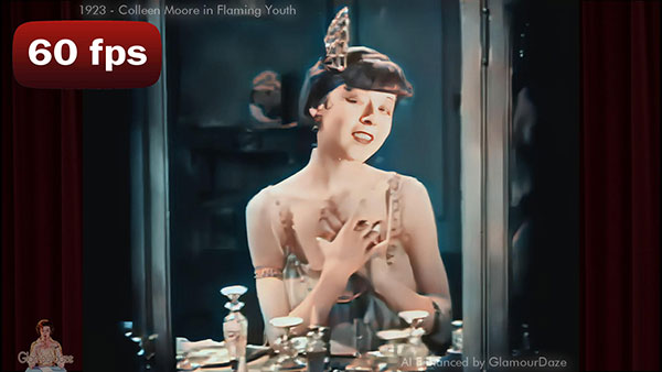 Crazy 1920’s Flapper Makeup – Colleen Moore 1923