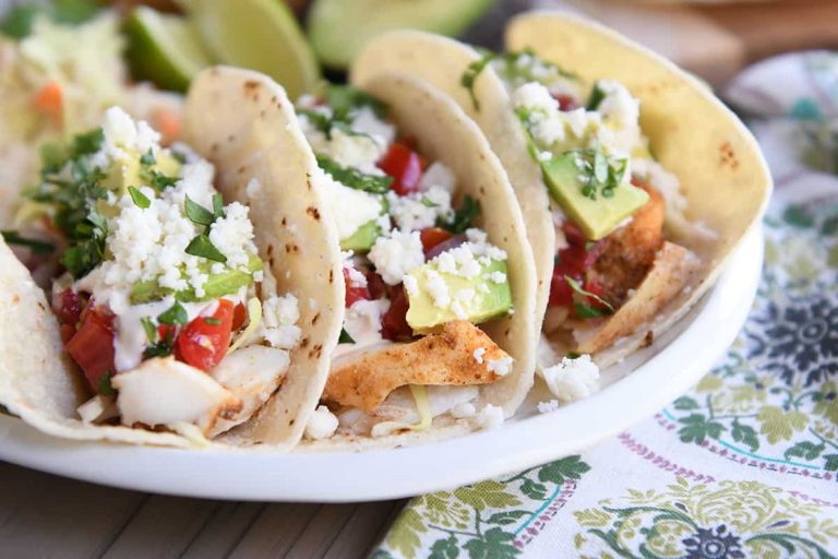 The Best Fish Tacos Recipe | Healthy + Delicious