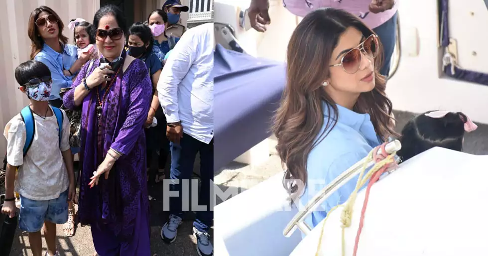 Shilpa Shetty Kundra heads to Alibaug with family for a weekend getaway