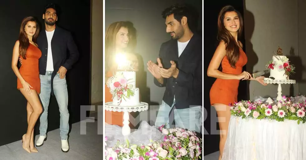 Photos: Tara Sutaria celebrates her birthday with Ahan Shetty and the media