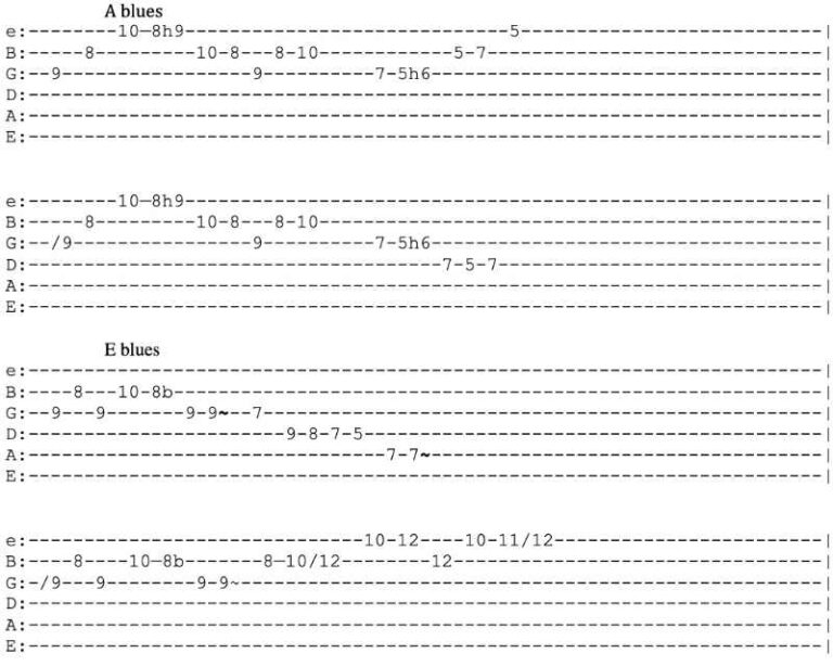 2 Beautiful Blues Licks for Beginners and Intermediate