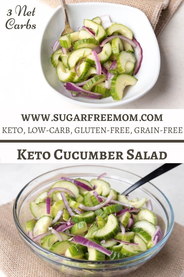 Low Carb Keto Cucumber Dill Salad