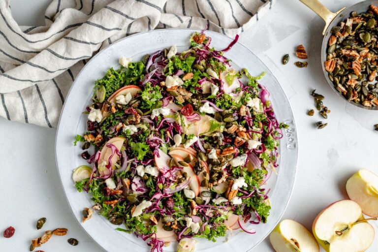 Brussels Sprouts Kale Apple Salad