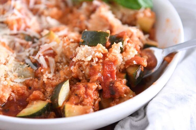 Cheesy Italian Chicken Zucchini Skillet