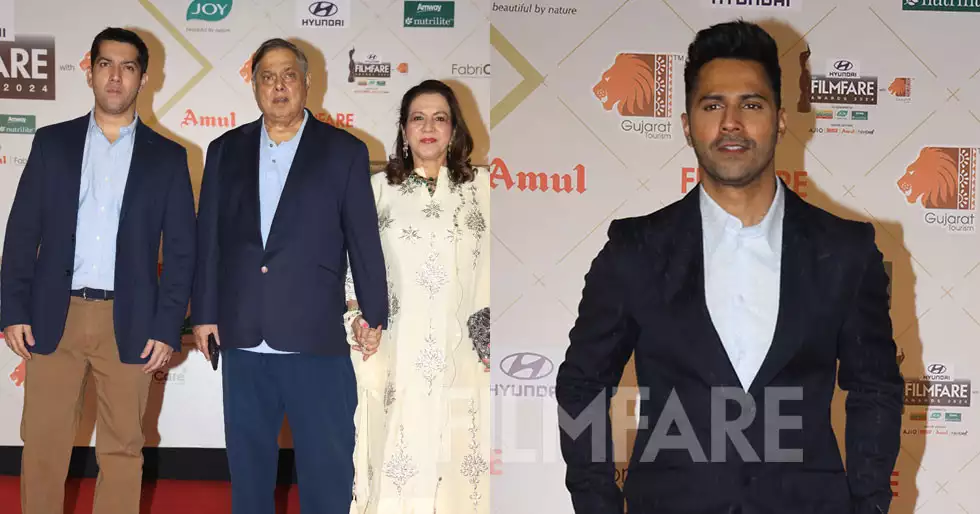 69th Hyundai Filmfare Awards 2024 with Gujarat Tourism: David Dhawan, Varun Dhawan and others walk t