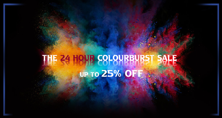 Up to 25% off all coloured clothes!