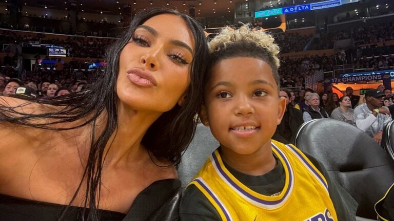 Kim Kardashian’s son Saint, 8, is his dad Kanye West’s twin in latest selfie