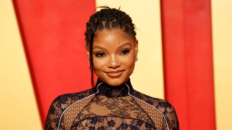 Halle Bailey’s Multicoloured Nails Don’t Really Go Together — In The Best Way