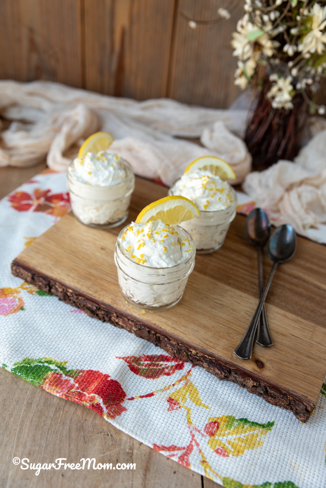 Sugar Free Low Carb Keto Lemon Cottage Cheese Fluff 